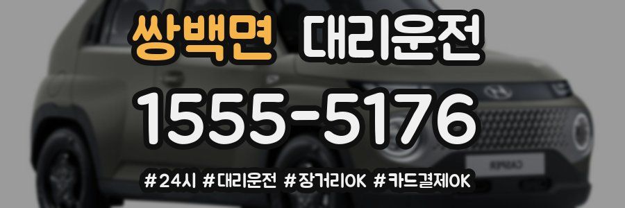 쌍백면 대리운전