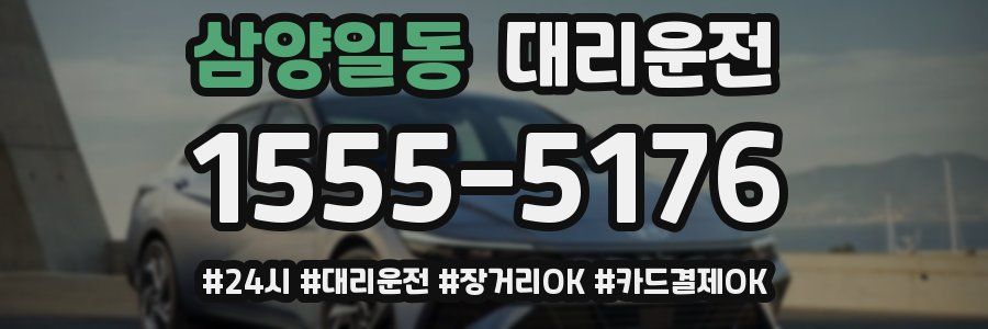 삼양일동 대리운전