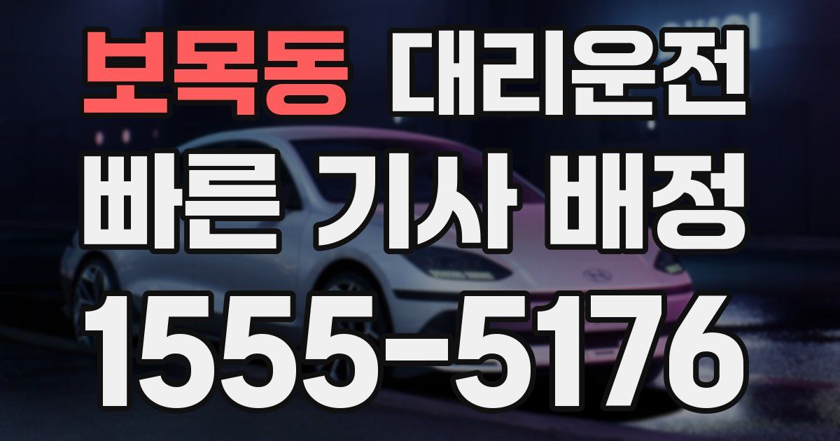 일일대리기사