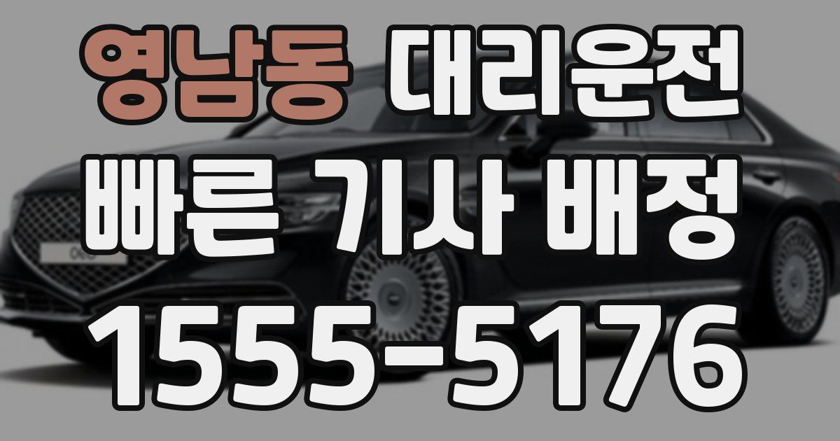 일일대리기사