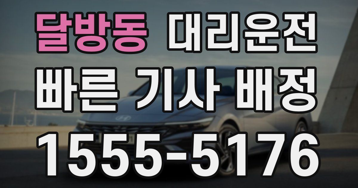 일일대리기사