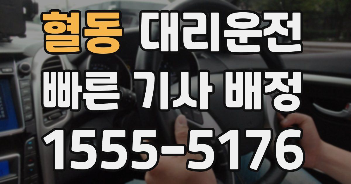 일일대리기사