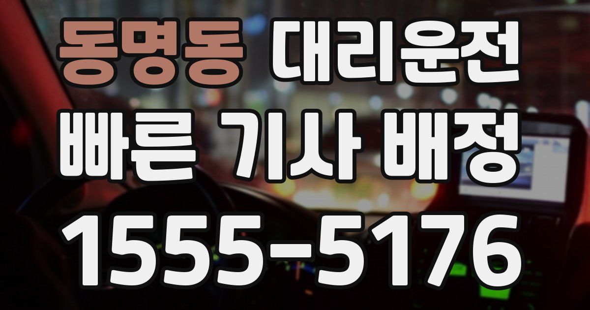 일일대리기사