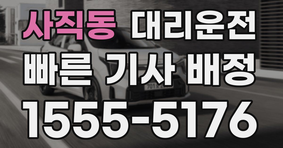 일일대리기사