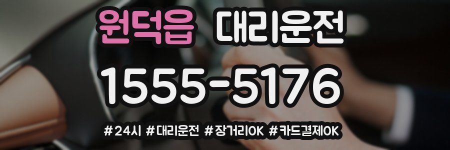 원덕읍 대리운전