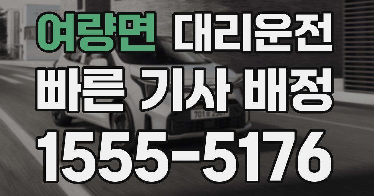 일일대리기사