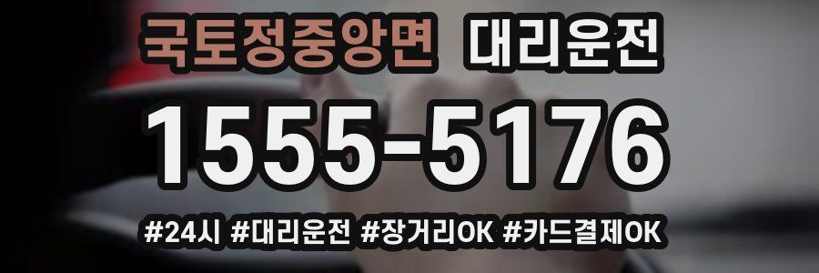 국토정중앙면 대리운전