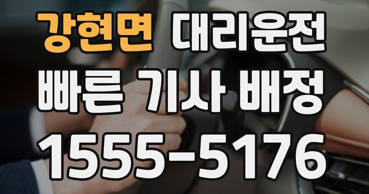 일일대리기사