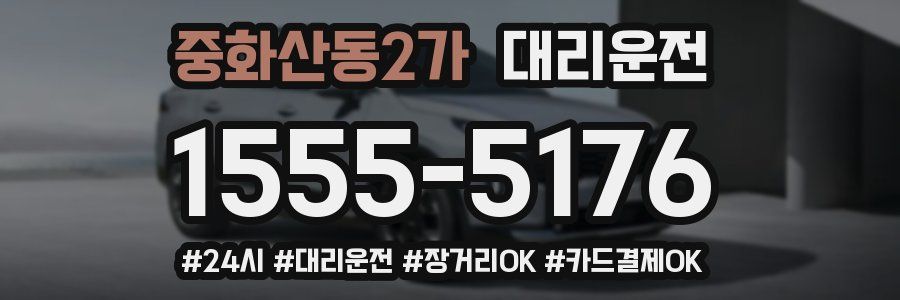 중화산동2가 대리운전