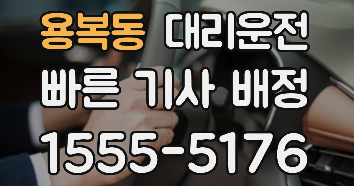 일일대리기사