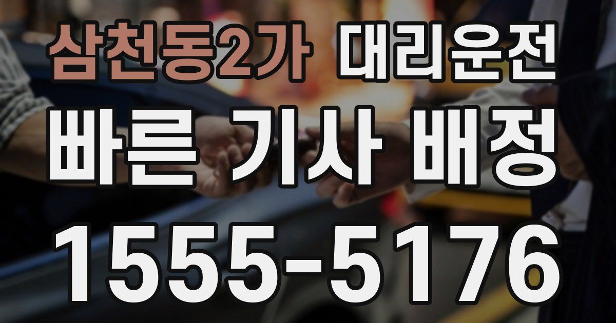 일일대리기사