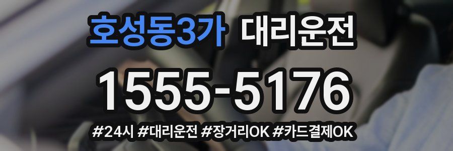 호성동3가 대리운전
