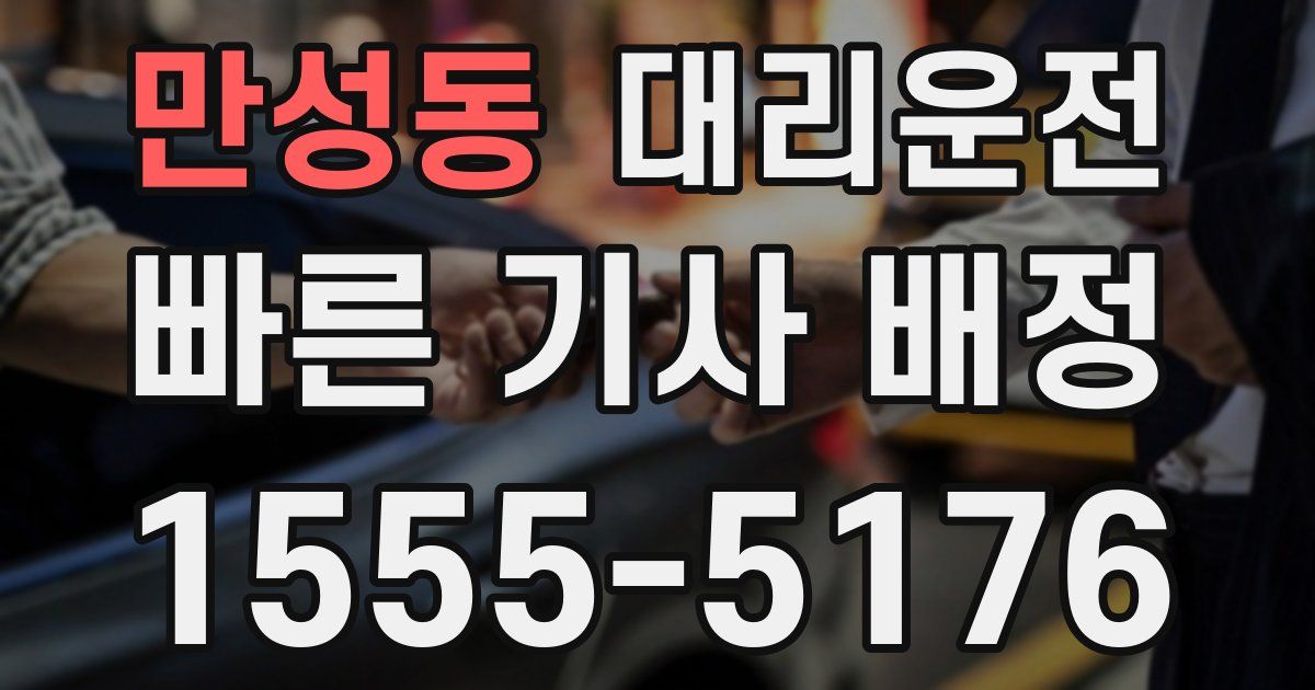 일일대리기사