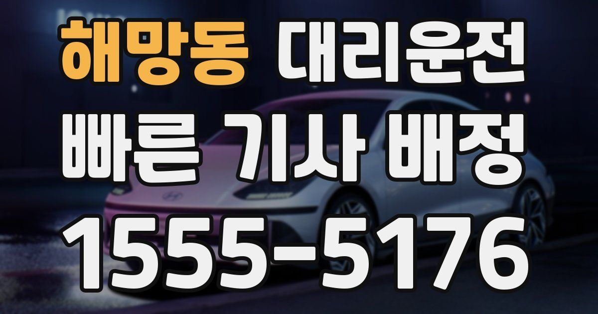 일일대리기사