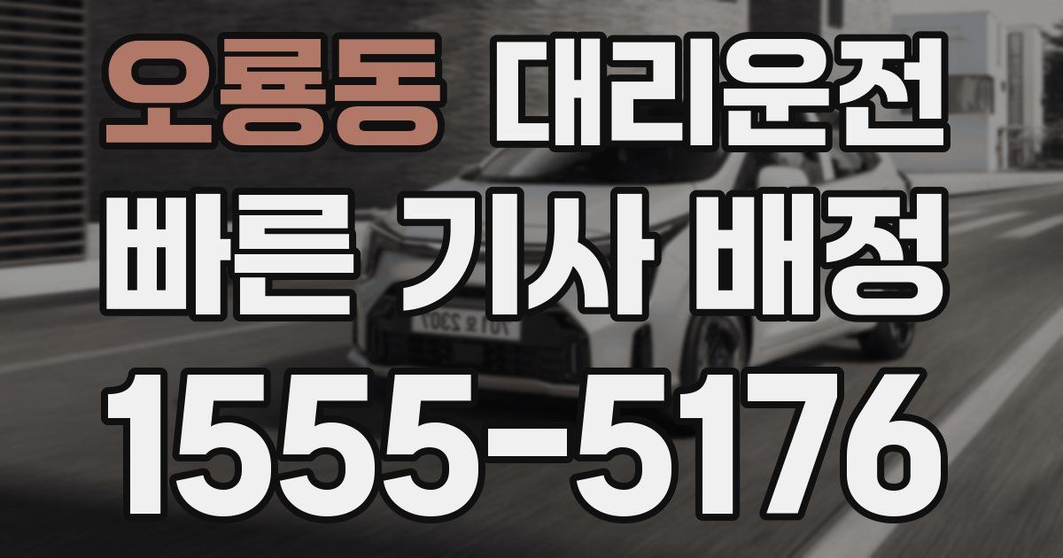 일일대리기사