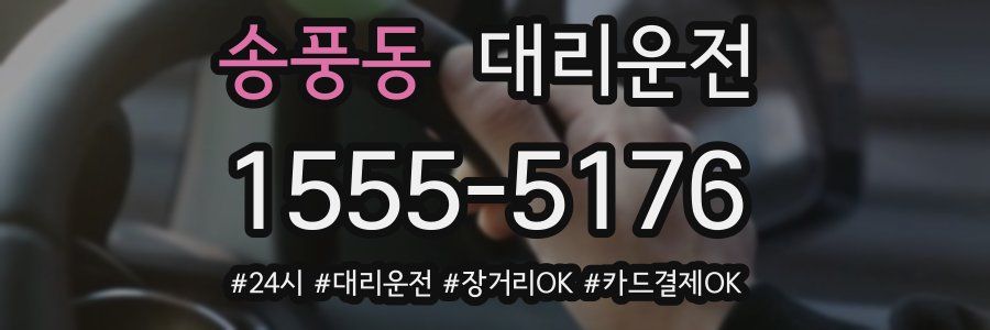 송풍동 대리운전