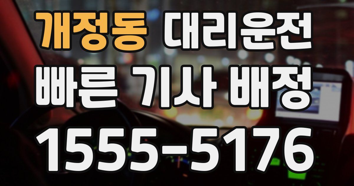 일일대리기사