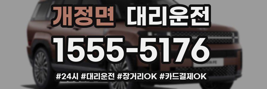 개정면 대리운전