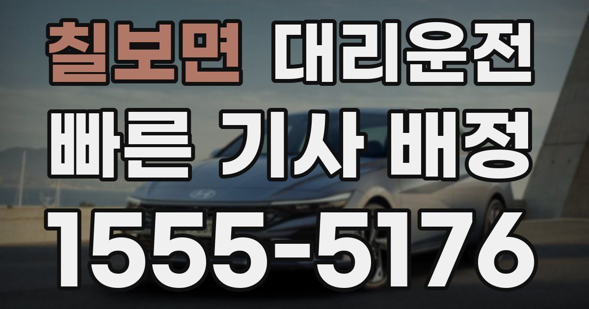 일일대리기사