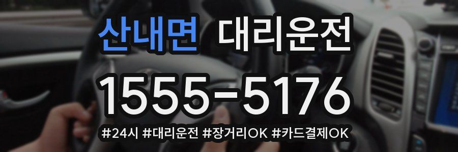 산내면 대리운전
