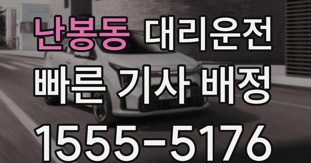 일일대리기사
