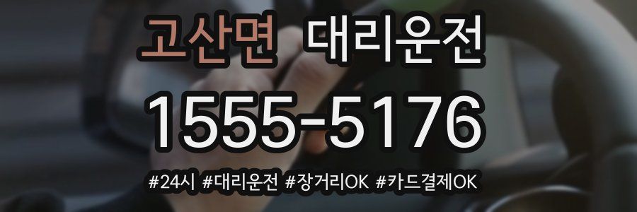 고산면 대리운전