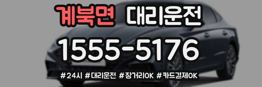 계북면 대리운전