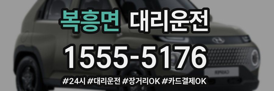 복흥면 대리운전