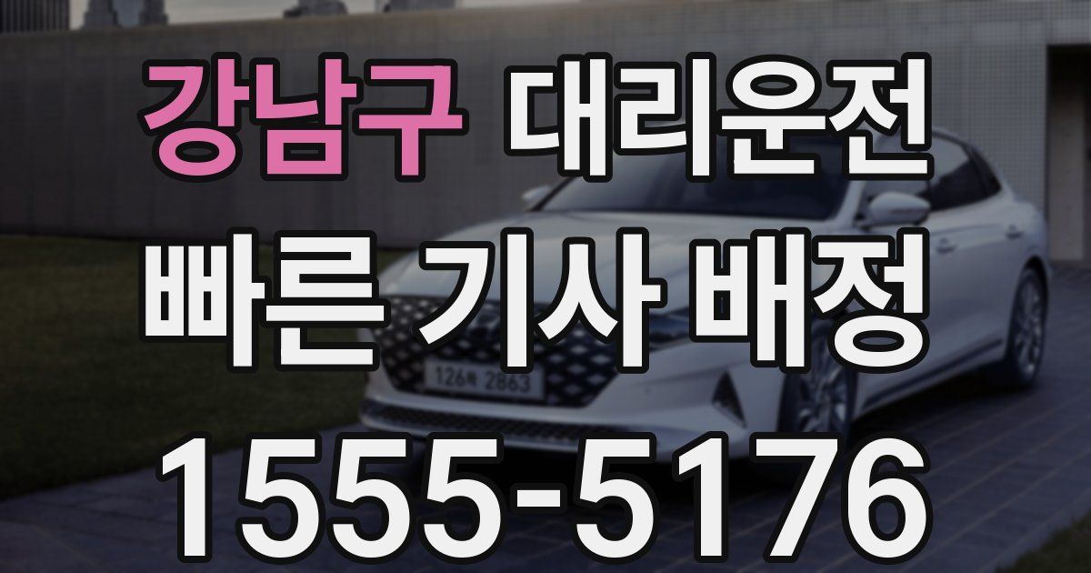 일일대리기사
