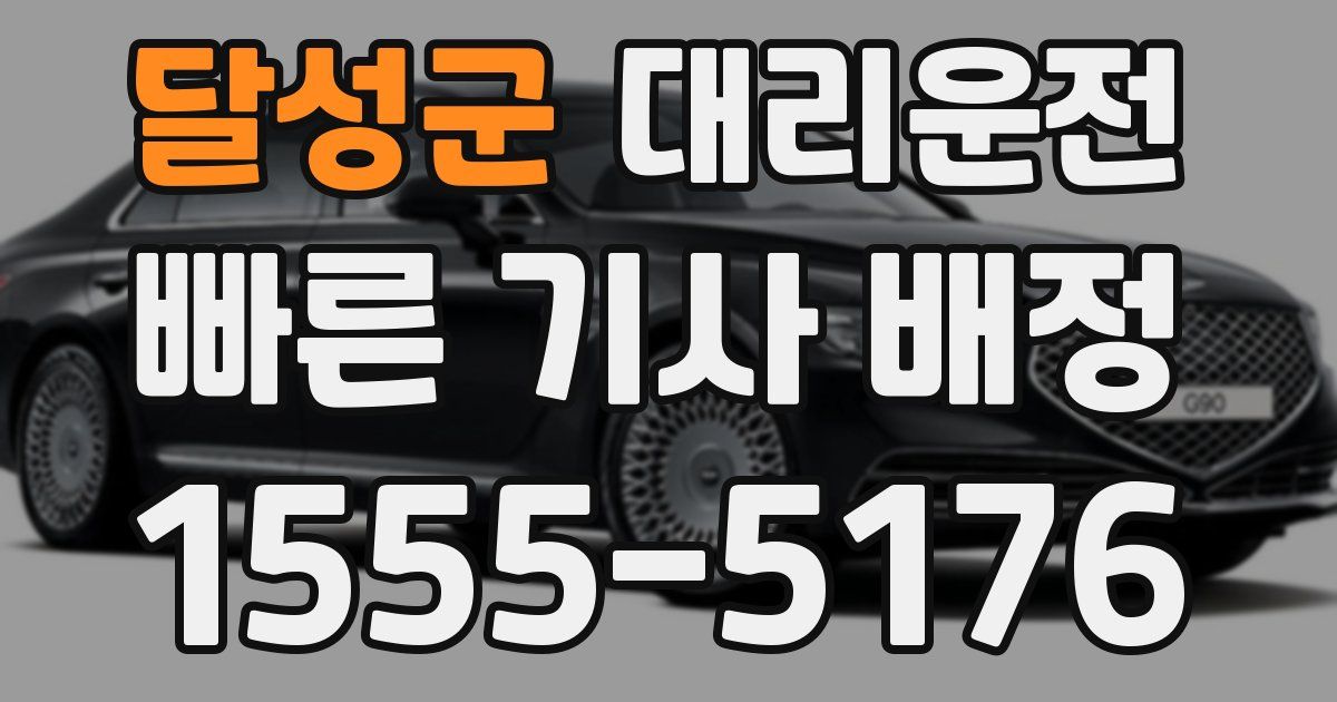 일일대리기사
