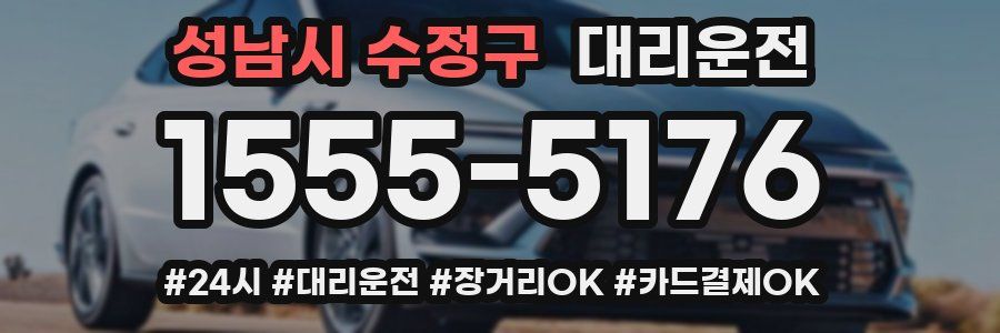 성남시 수정구 대리운전