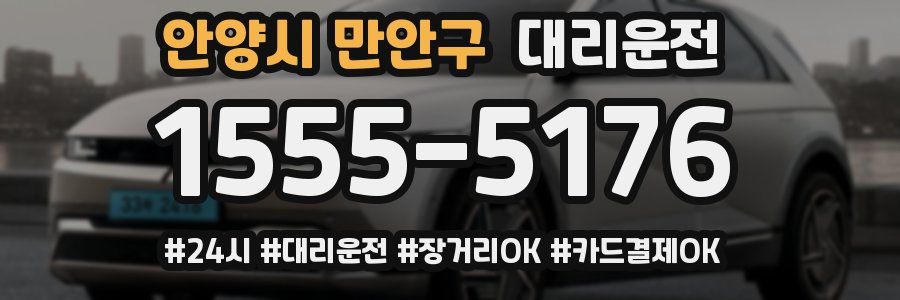 안양시 만안구 대리운전