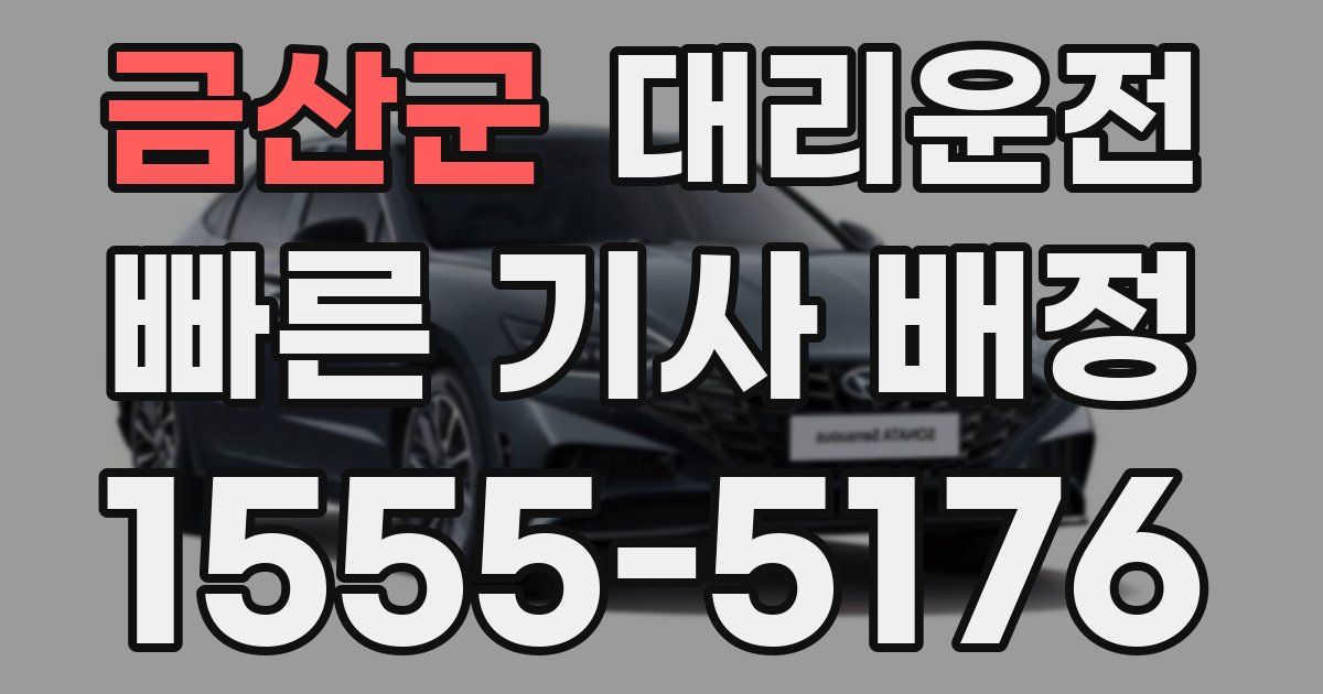 일일대리기사