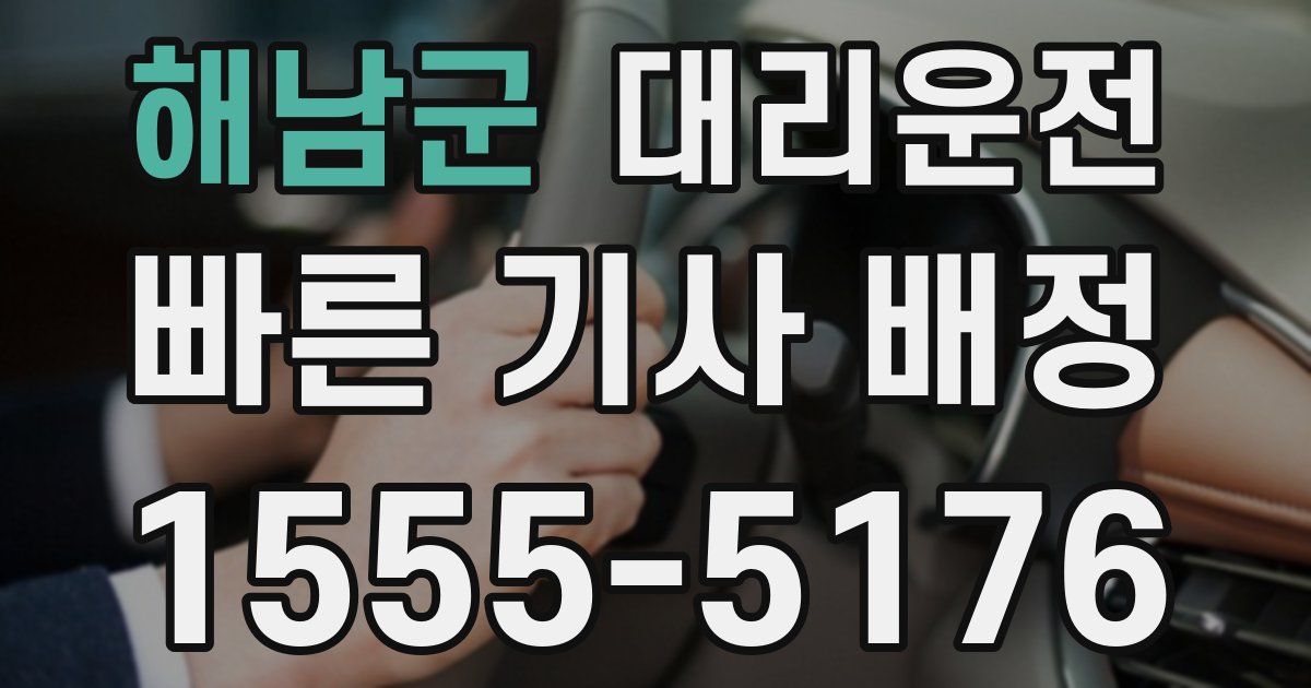 일일대리기사