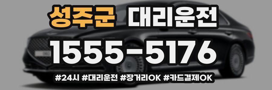 성주군 대리운전