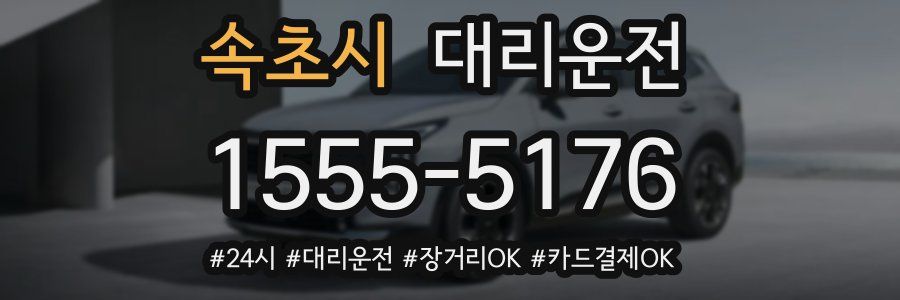 속초시 대리운전