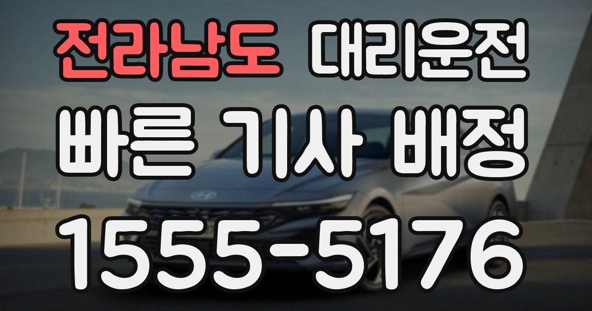 일일대리기사