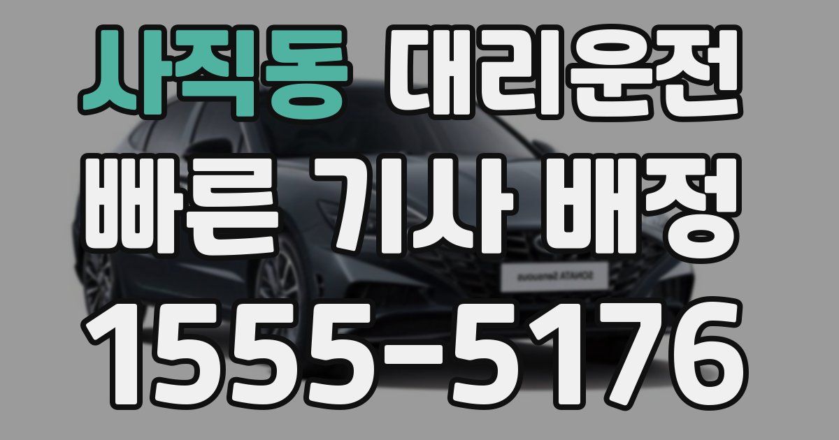 일일대리기사
