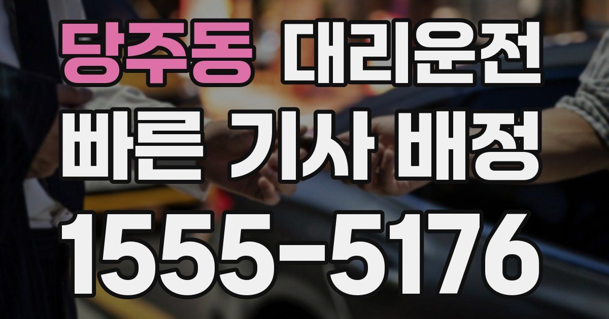 일일대리기사