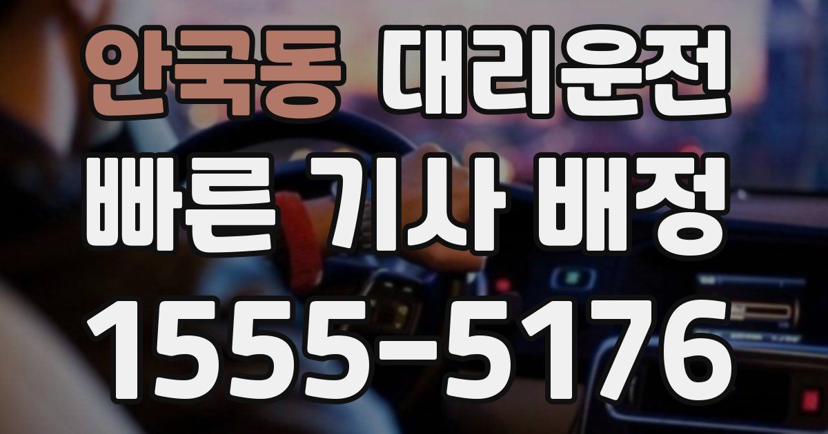 일일대리기사