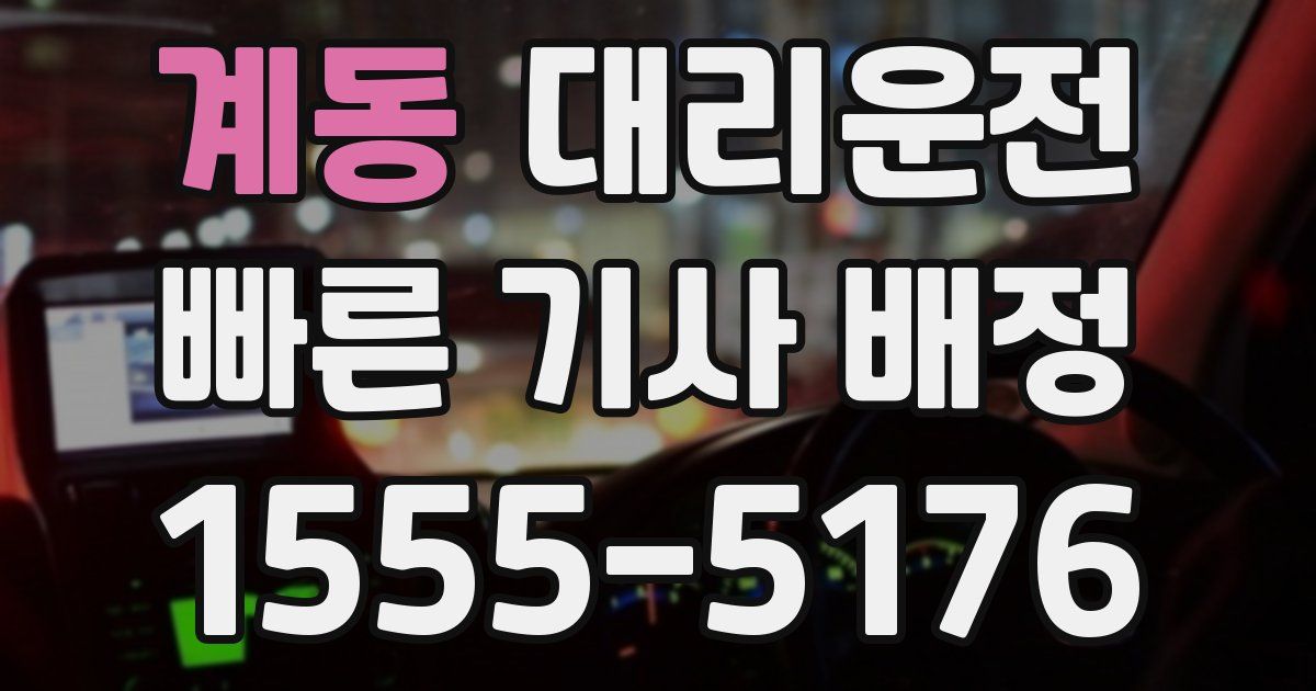 일일대리기사