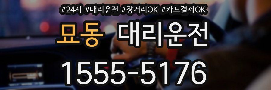 묘동 대리운전
