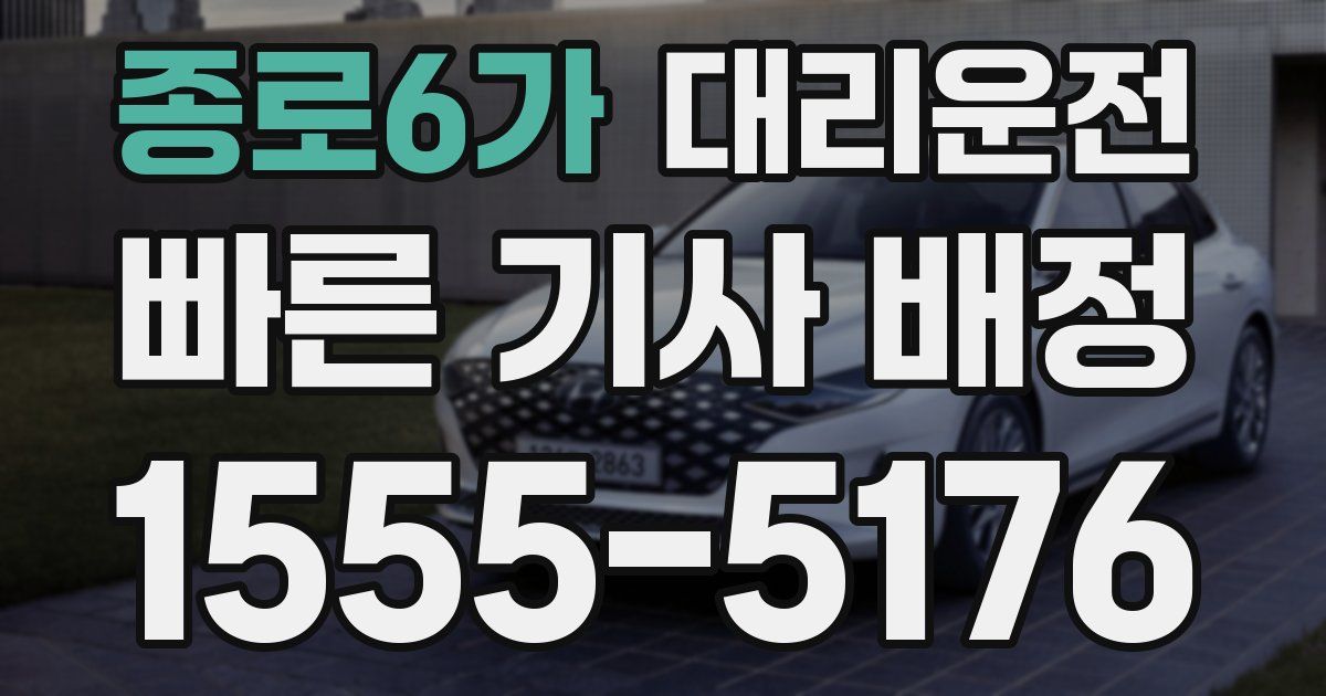 일일대리기사
