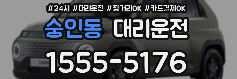숭인동 대리운전
