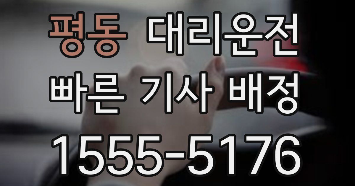 일일대리기사