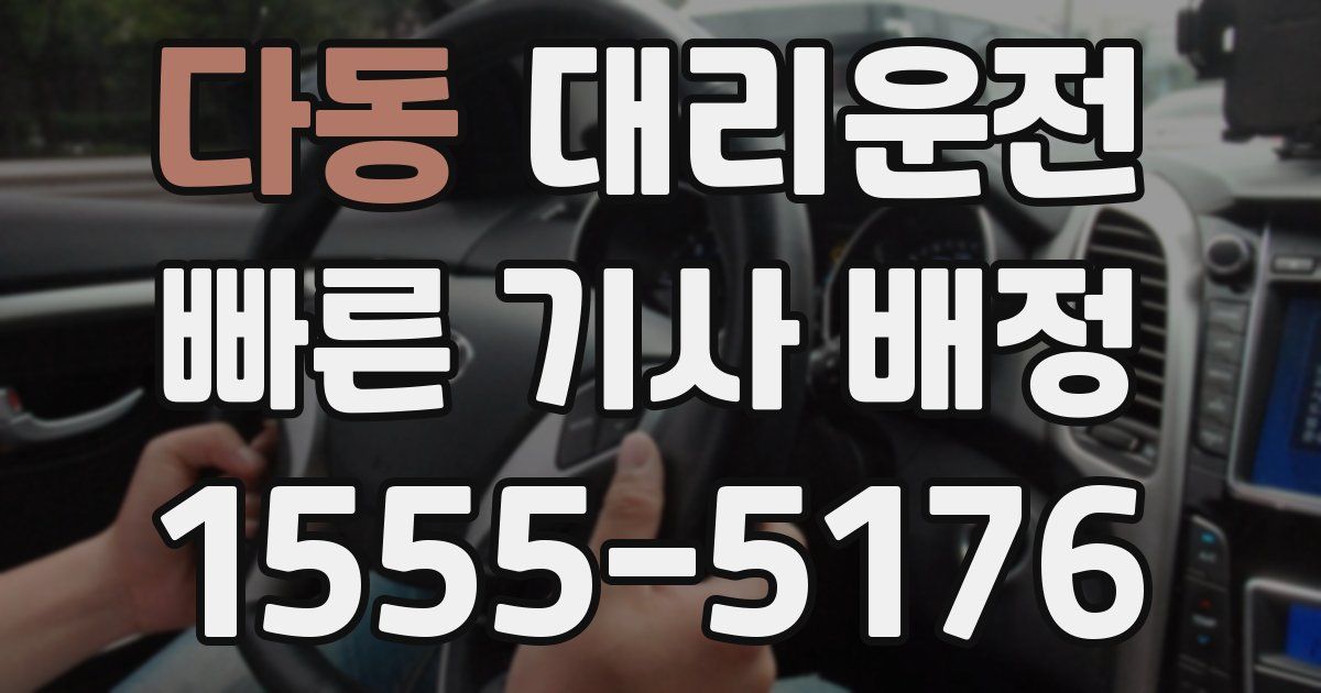 일일대리기사