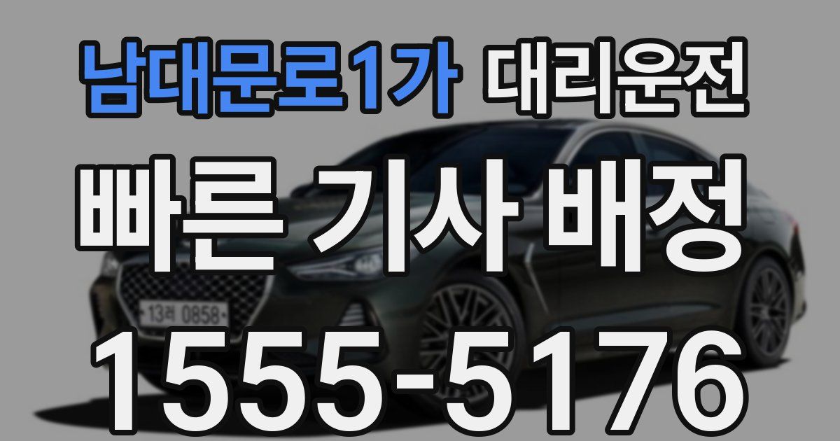 일일대리기사