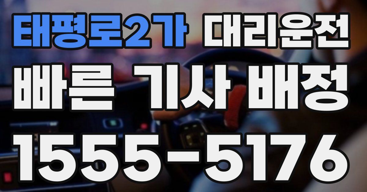 일일대리기사