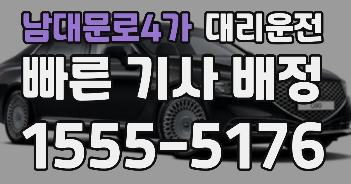 일일대리기사