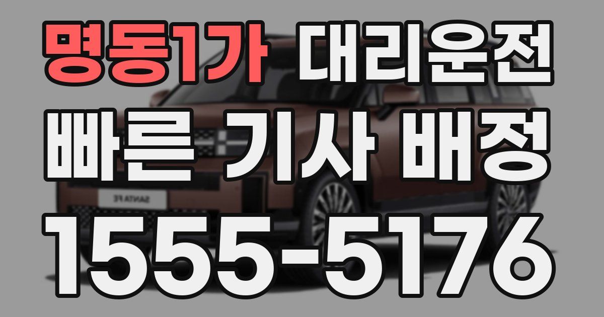 일일대리기사